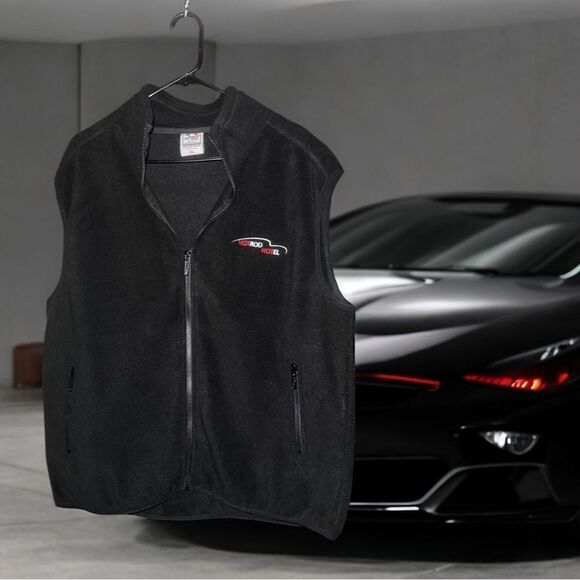 Hot Rod Hotel l Women’s Zip-up Vest l Black l 2 pockets l XXL l New - Picture 1 of 12